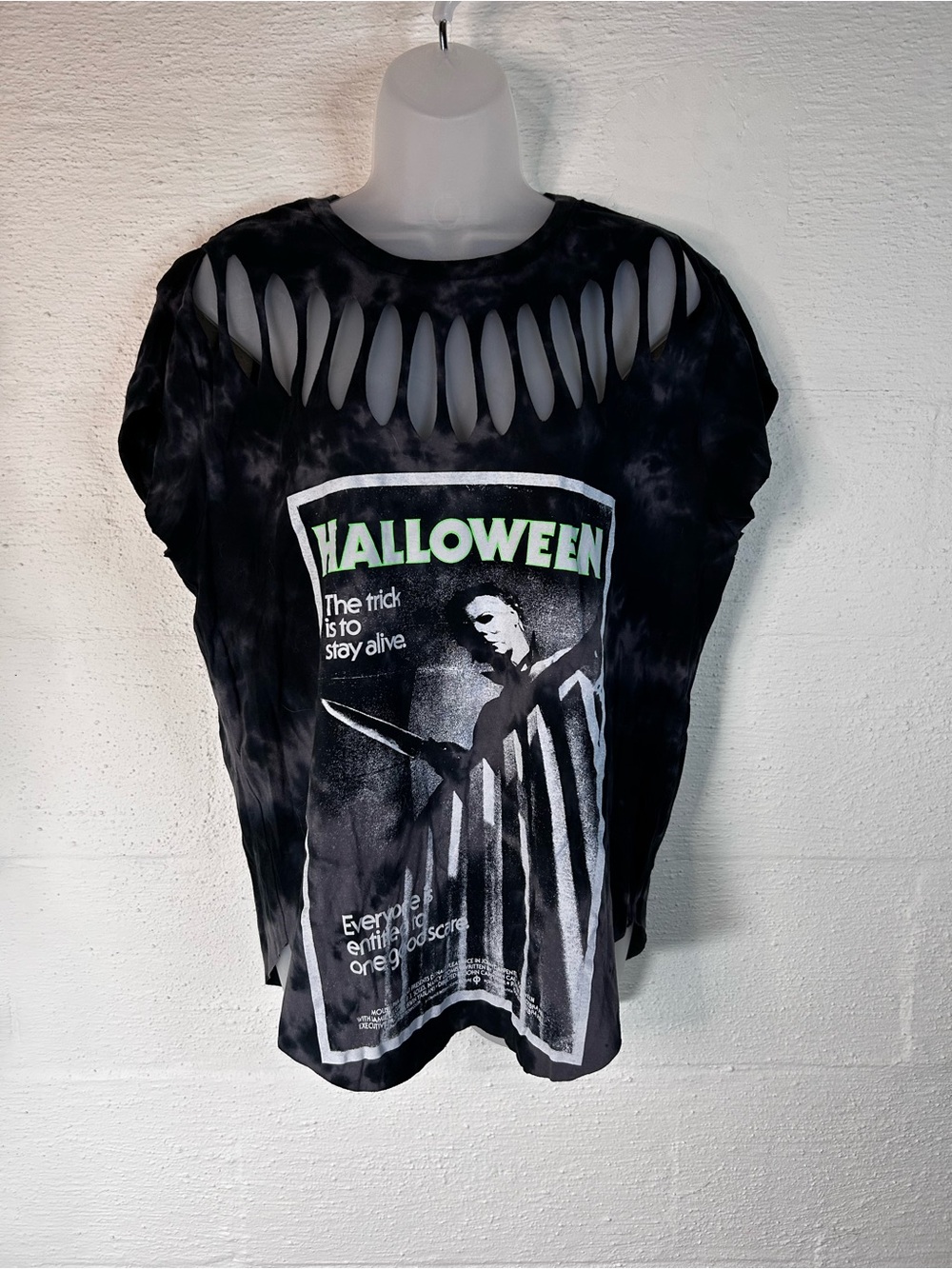 Tie dye horror shirt